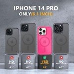 Hot Pink Magnetic iPhone 14 Pro Case with Protection