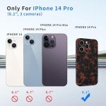 Aijohnny Slim Tortoiseshell Case for iPhone 14 Pro