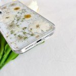 Floral Glitter Clear Case for iPhone 16