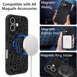 Leopard Print MagSafe Case for iPhone 16