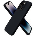 iPhone 14 Pro Slim Liquid Silicone Case - Black