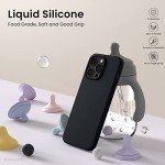 iPhone 14 Pro Slim Liquid Silicone Case - Black