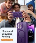 Magnetic iPhone 14 Pro Case - Deep Purple