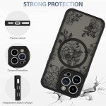 AIGOMARA iPhone 14 Pro Floral MagSafe Case