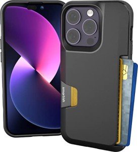 Smartish iPhone 14 Pro Wallet Case - Black Tie