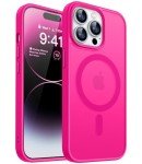 Hot Pink Magnetic iPhone 14 Pro Case - Slim & Shockproof