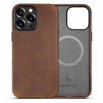 Belemay iPhone 14 Pro Leather Case - Retro Brown