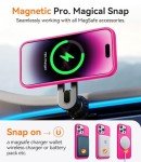 Hot Pink Magnetic iPhone 14 Pro Case - Slim & Shockproof