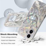 Shiny Silver Butterfly iPhone 16 Case - Slim & Cute