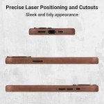 Belemay iPhone 14 Pro Leather Case - Retro Brown