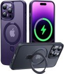 iPhone 14 Pro Max Case with Magnetic Stand - Purple