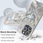 Shiny Silver Butterfly iPhone 14 Pro Max Case