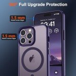 Supfine Magnetic iPhone 14 Pro Max Case - Matte Purple
