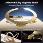 Alphex Slim MagSafe Case with Invisible Stand - Gold