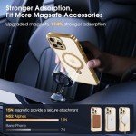 Alphex Slim MagSafe Case with Invisible Stand - Gold