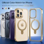 Alphex Slim MagSafe Case with Invisible Stand - Gold