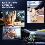 Alphex Slim MagSafe Case with Invisible Stand - Gold