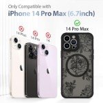 AIGOMARA Floral iPhone 14 Pro Max Case