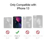 JETech Matte Phone Case for iPhone 13 - Black