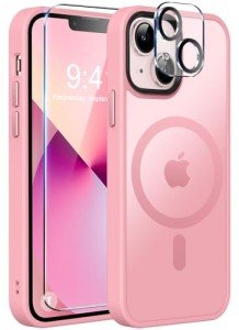 Mocca Magnetic iPhone 13 Case, Pink Slim Fit