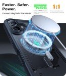 TORRAS Magnetic Shockproof iPhone 16 Case - Black