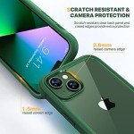 Rugged iPhone 13 Case with Screen Protector - Green