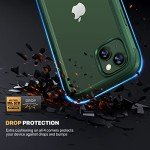 Rugged iPhone 13 Case with Screen Protector - Green