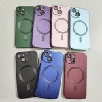 Magnetic iPhone 13 Case with Camera Protector - Wine Red