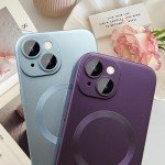 Magnetic iPhone 13 Case with Camera Protector - Wine Red