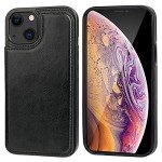 iPhone 13 Wallet Case with Card Holder - Black