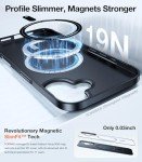 Magnetic Slim-Fit iPhone 16 Case - Matte Black
