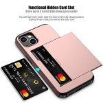 Rose Gold iPhone 13 Case with Card Holder