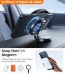 Magnetic Slim-Fit iPhone 16 Case - Matte Black