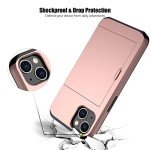 Rose Gold iPhone 13 Case with Card Holder