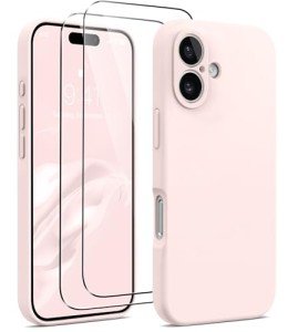 Chalk Pink Magnetic iPhone 16 Case with Protectors