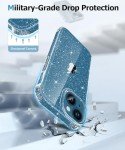 Clear Glitter iPhone 13 Case with Protectors
