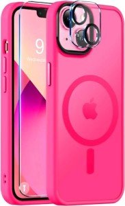 Hot Pink Magnetic Phone Case for iPhone 13