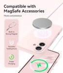 Chalk Pink Magnetic iPhone 16 Case with Protectors