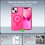 Hot Pink Magnetic Phone Case for iPhone 13
