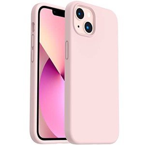 Chalk Pink Shockproof Silicone Case for iPhone 13