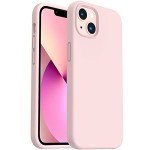 Chalk Pink Shockproof Silicone Case for iPhone 13