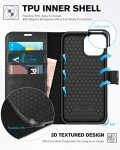 TUCCH iPhone 13 Wallet Case with RFID Protection