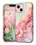 Rose Gold Marble Pattern iPhone 13 Case