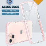 Pink Slim Clear iPhone 13 Shockproof Case