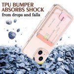 Bling Slim Clear Wallet Case for iPhone 13