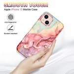 Rose Gold Marble Pattern iPhone 13 Case