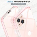 Pink Slim Clear iPhone 13 Shockproof Case