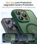 CANSHN Magnetic iPhone 13 Pro Case - Deep Green