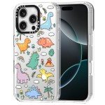 Dinosaur Land Clear Phone Case for iPhone 16 Pro