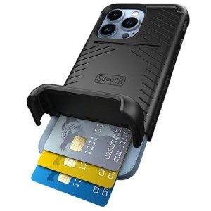 Scooch® iPhone 13 Pro Wallet Case - Black